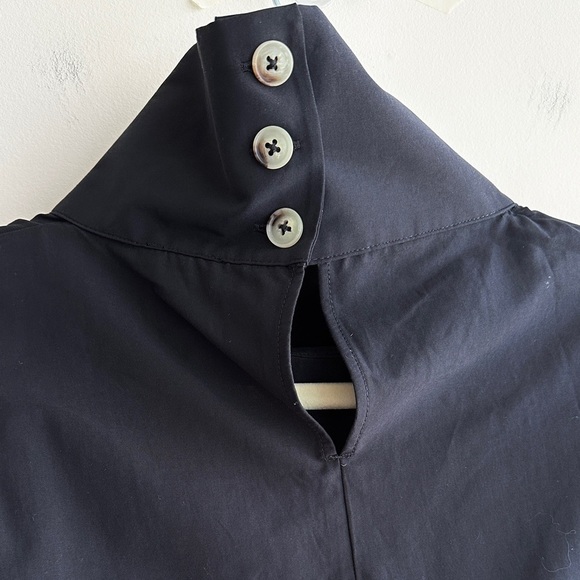 Maeve Mock-Neck Asymmetrical Muscle Top, Black, Size XXS, NWT - Picture 13 of 16